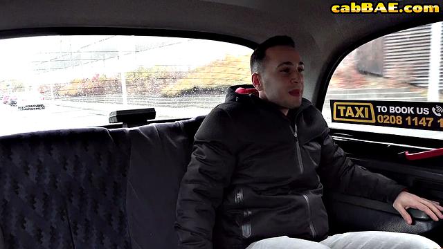 Asian hot babe drilled hard in car