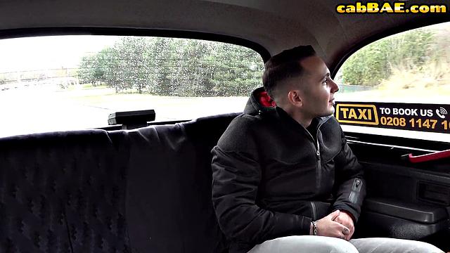 Asian hot babe drilled hard in car