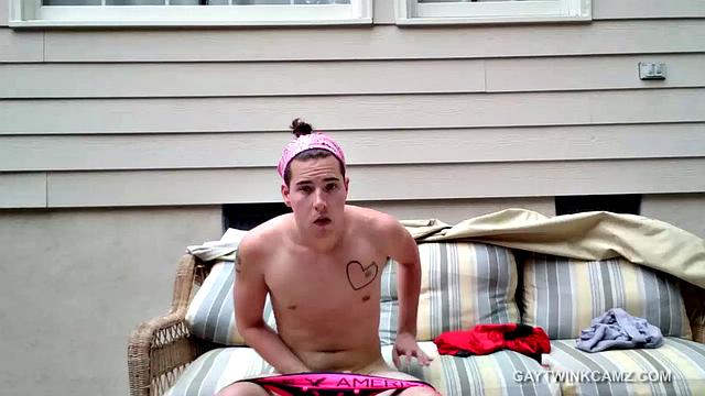 Young Webcam Stroke Show