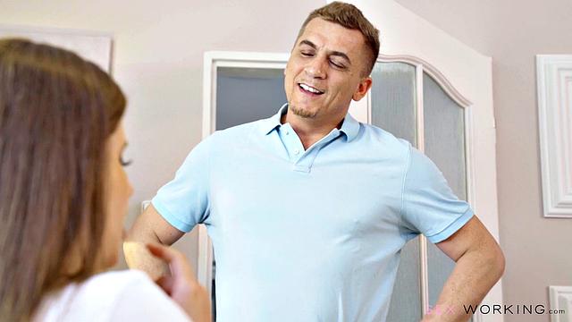 Camgirl F***s Landlord for Fans Only