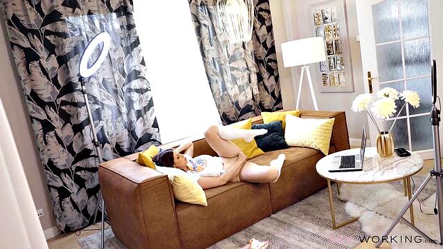 Camgirl F***s Landlord for Fans Only