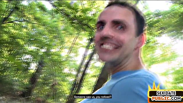 Public horny babe fucked by stranger