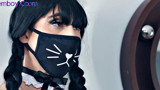 Femboi maid anally ravaged