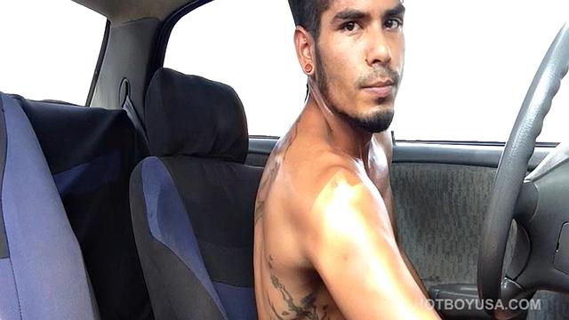 After months of working out at the gym, Damian Cruz is hotter than ever. This strikingly handsome 21-year-old Latino boy gets naked and starts stroking his 7 inches. He edges himself before releasing his big wad of warm cum.