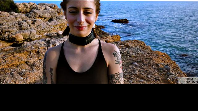 Gagging on cock and eating ass during submissive training