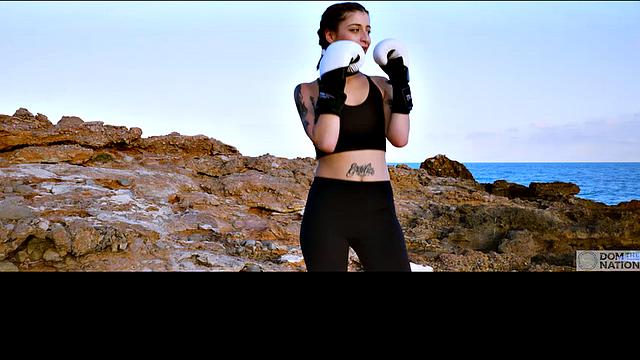 Gagging on cock and eating ass during submissive training