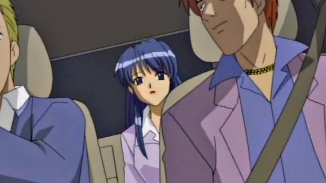 аниме-брюнетка в бондаже получает страпон в киску