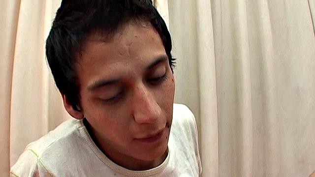 Latinos Ramiro and Roman are two skinny and smooth boys, who enjoy the flavor of cum and bareback fucking. We have the pleasure of watching, as they strip each other naked and go down on those big uncut cocks.