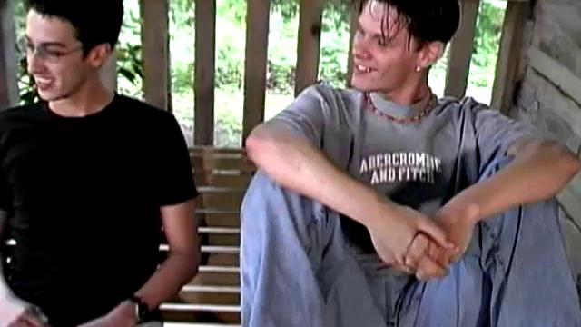 In this hot dual jerk off scene, Chris Cortez and Brayden Knight challenge each other to a jack off contest. The one who cums first is the winner. Seated side-by-side on a swinging love seat, the two whip out their dicks and go to work.