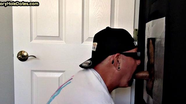 Real gloryhole DILF fucked at home after head