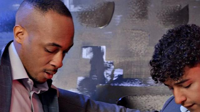 Latin bisexual MILF deepthroats and gets fucked in 3some