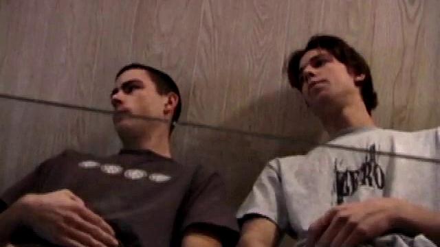 Jayden and Dan grease up their wood and we get close-ups of their horny faces. Jayden sports 8 inches and Dan holds his own. Always the instigator, Dan suggests they cum all over the glass table.