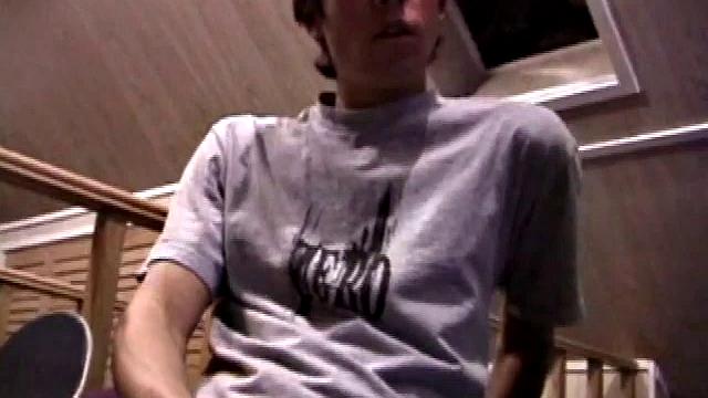 Jayden and Dan grease up their wood and we get close-ups of their horny faces. Jayden sports 8 inches and Dan holds his own. Always the instigator, Dan suggests they cum all over the glass table.