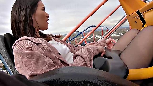 Flashing at the Theme Park