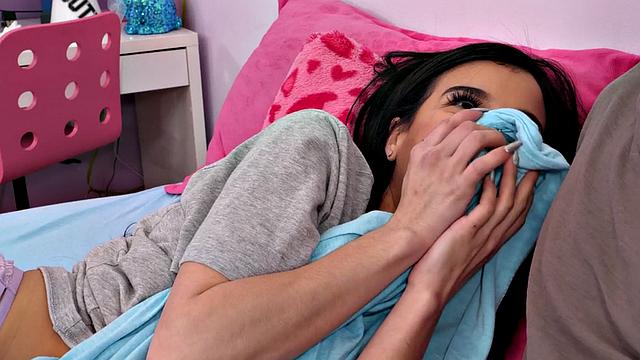 Sexy stepdaughter fucked by stepfather in missionary