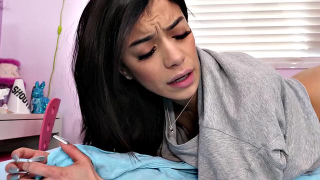 Sexy stepdaughter fucked by stepfather in missionary