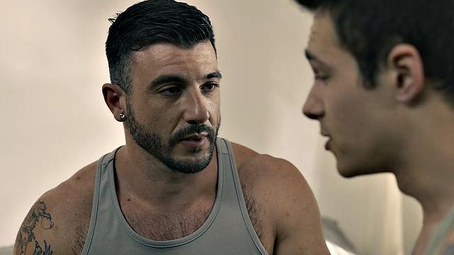 Weird stud barebacked by stepbrothers till cumshot