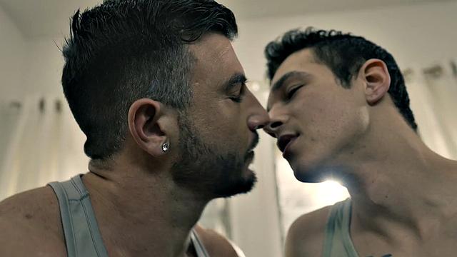 Weird stud barebacked by stepbrothers till cumshot