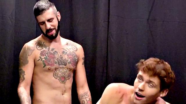 Breeding twink gets assfucked by inked jock BF