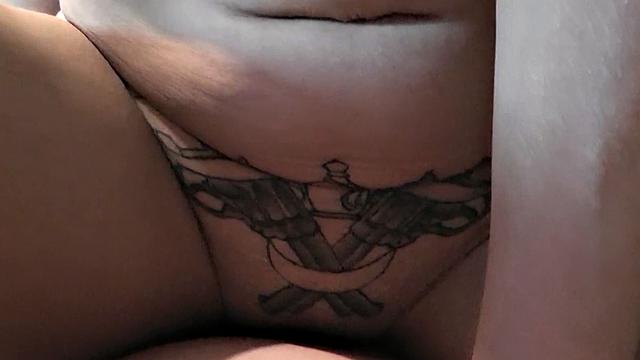 busty English wench taking a POV ride on big dick