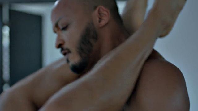 Black jock couple pounding Asian nympho in wild 3some