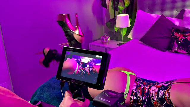 Strapon tattooed queer in underwear fucks 21yo in 3some