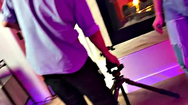 Strapon tattooed queer in underwear fucks 21yo in 3some