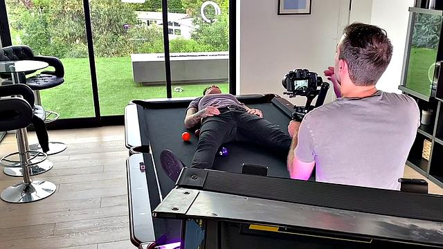 Strapon tattooed queer in underwear fucks 21yo in 3some