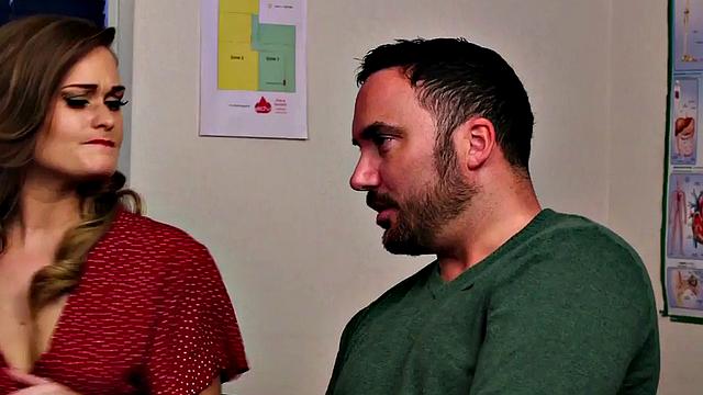 CFNM femdoms suck in group waiting room blowjob