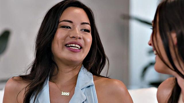 GIRLSWAY - Busty Brunette Scarlett Passionately Face Fucks Her Bestie While Getting Fingered