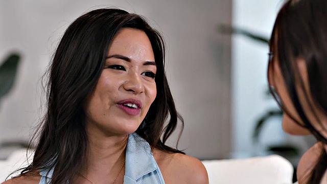 GIRLSWAY - Busty Brunette Scarlett Passionately Face Fucks Her Bestie While Getting Fingered