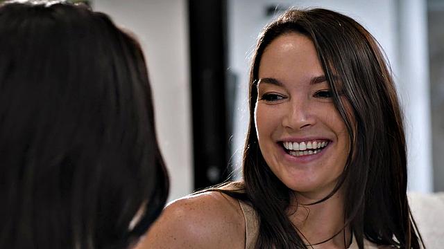 GIRLSWAY - Busty Brunette Scarlett Passionately Face Fucks Her Bestie While Getting Fingered