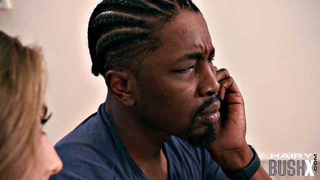 Hairy naughty babe analfucked by Black cock