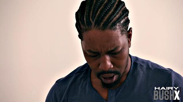 Hairy naughty babe analfucked by Black cock