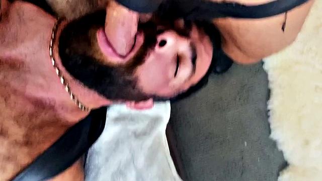 Sexy gay fucks his friend in tight anal hole