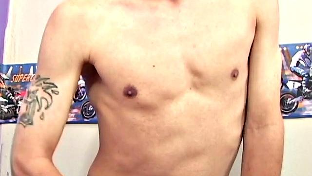 Latin boy Mauricio plopped on his bed for much needed self-pleasuring. With shirt and pants off, he pushes his underwear down enough to release his big uncut cock.