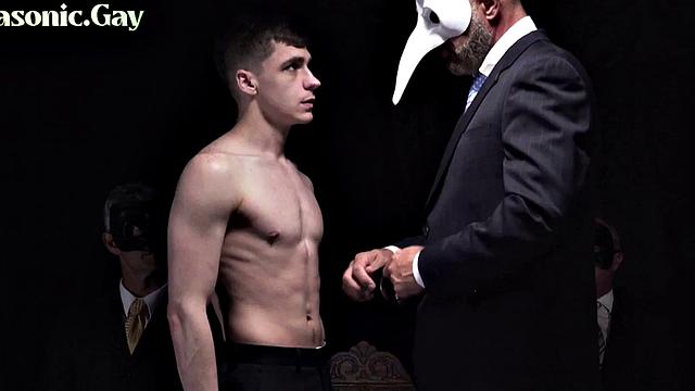 Masked DILF barebacks twink for pleasure of voyeurs