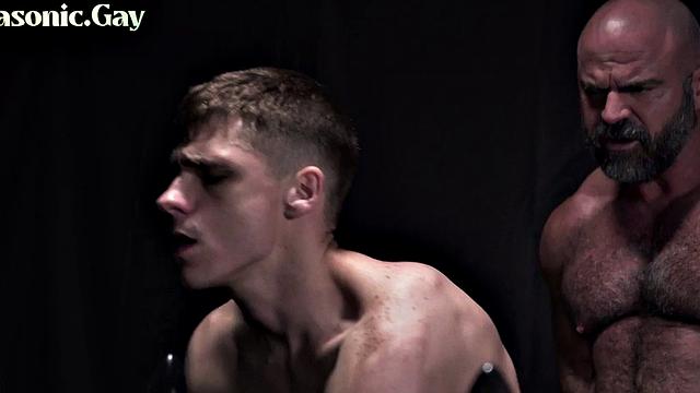 Masked DILF barebacks twink for pleasure of voyeurs