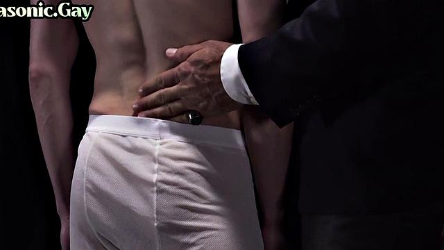 Masked DILF barebacks twink for pleasure of voyeurs