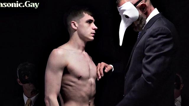 Masked DILF barebacks twink for pleasure of voyeurs