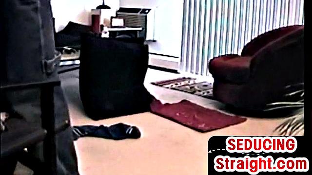 Seduced vintage guy 1st time enjoys gay BJ with DILF