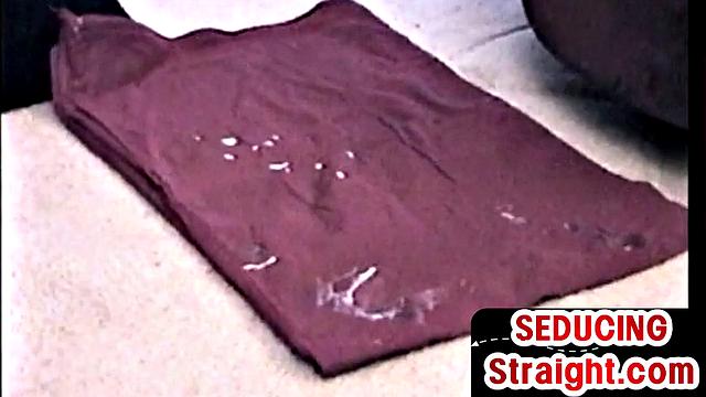 Seduced vintage guy 1st time enjoys gay BJ with DILF