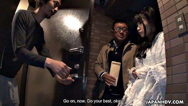 Runa Kobayashi does whatever she is told and a stranger fucks her