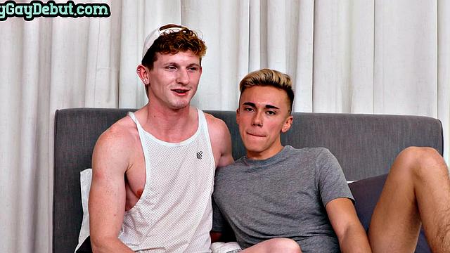 Debut twink fucked by stud after casting until cum in mouth