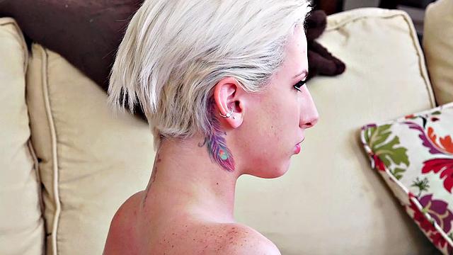 Blonde Titty Fucked Yoga Slut gets her bubble butt drilled in doggy & handjobs