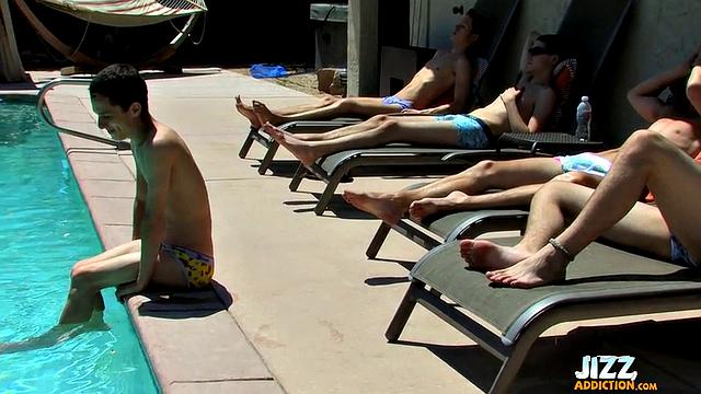 bukkake bonanza: these guys never learned to say when