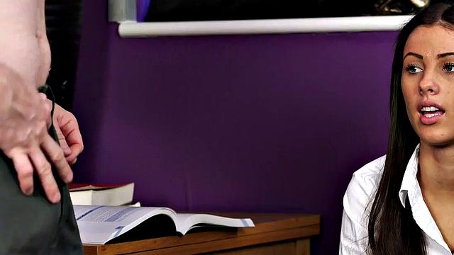 CFNM college babe doggystyled after sucking dick