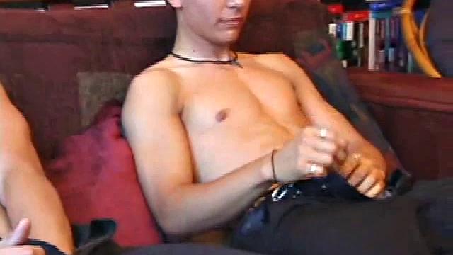 Brock invites a boy he met to join him for some sex. The two watch a porn video together and trade blowjobs. Law is straight, but that's sort of hard to tell judging by how much he enjoys sucking.