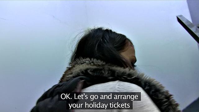 Dark Haired Beauty Fails At Game, Gets A Mouth Full Of Cock