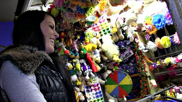 Dark Haired Beauty Fails At Game, Gets A Mouth Full Of Cock